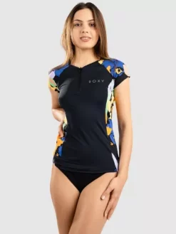 Roxy Caps Sleeve 1/2 Zip Lycra
